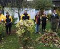 Bild: bkr
Thorsten Hertel, Martina Pöllath, Horst Weggel, Hannah Heinrich und Jaqueline Große packten zur Freude von Dorfleiter Holger Hassel und Dorfmeister Konrad Seelk (von links) bei der Gartenpflege mit an.