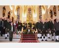 Bild: Renate Bauer/exb
Die Tirschenreuther Jagdhornbläser unter Leitung von Hornmeister Peter F. Dotzauer gestalteten die feierliche Hubertusmesse in der Stadtpfarrkirche Tirschenreuth.