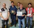 Bild: SV Riglasreuth/exb
Vorsitzender Roland Heinl (von links), Josef Weiß, Peter Wegmann, Josef Koller und Dominik Fröhler.