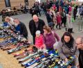 Bild: mab
Fast 500 Artikel warteten beim Skibasar in Schwarzenfeld auf Käufer.