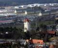 Archivbild: mor
Rund um den historischen Wasserturm erstrecken sich die Kasernengebäude der US-Garnison Grafenwöhr (Landkreis Neustadt/WN).