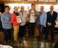 Bild: hmr
Vorsitzende Renate Plommer (links) überreichte Urkunden für jeweils 15 Jahre Mitgliedschaft an Lia Lendner (stellvertretend für Klaus Korneck), an Waltraud Jüttner und an Bettina Sammet (von links). Kreisvorsitzender Edwin Ulrich und Kreisgeschäftsführerin Heike Laube (von rechts) gratulierten.