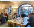 Bild: Eva Neugirg/exb
In der Projektwerkstatt im Steinwaldnetz standen Gruppenarbeiten auf der Agenda.