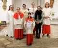 Bild: wlr
Heuer gibt es mit Madeleine Gratzl (vorne) eine Ministrantin, die sich für den Dienst in der Kirche entschieden hat. Johannes Pleier (hinten Dritter von rechts) wurde nach zehn Jahren aus der Gemeinschaft verabschiedet.