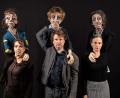 Bild: DAKAR Produktion/hfz
Das Ensemble von DAKAR Produktion wird bei "Hin ist hin" mit einer theatralen Collage aus Puppen und Menschen aufwarten.