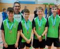 Bild: Erich Kneißl/exb
Die U13 des TSV Stulln gewann die Bezirks-Mannschaftsmeisterschaft Oberpfalz Nord. Von links: Jonas Balk, Trainer Erich Kneißl, Yannick Brill, Korbinian Hübbers, Christoph Lobinger.