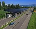 Bild: Fraunhofer ISE 
Solche PV-Überdachungen für Straßen soll es auch in Amberg geben, wenn es nach Andreas Schletz und Johannes Klier geht.