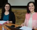 Bild: Hirsch
Die neuen Mitarbeiterinnen in der Geschäftsstelle des Kreisjugendrings sind Susanne Ernst (links) und Diana Drexler (rechts).