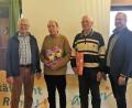 Bild: Rothballer/exb
Manfred Haberzeth (links) und Alexander Gröbner (rechts) zeichnen Heinz Gerstenberger und Hans Reger aus.