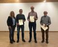 Bild: Thomas Stopfer, SVA/exb
Bei der Skivereinigung Amberg gab es Ehrungen (von links): Vorsitzende Eveline Süß, Rudi Lutz, Gerhard Raum und Charly Mois.
