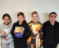 Bild: Mittelschule Waldsassen/exb
Erfolgreich beim Vorlesewettbewerb in der Mittelschule Waldsassen waren Maria Dalati, Schulsieger Elias Häckl, Luis Schmitz und Katerina Bihariova.