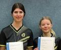 Bild: exb
Sophia Ziegler (links, U 19) und Nina Aures (U15).