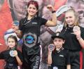Bild: Erich Aul/exb
Die erfolgreichen Athleten des Kickboxclubs Amberg Fighting Spirit, (von links) Mila Wurster, Jenny Wurster, Joel Hannusch und Laura Paßler.
