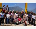 Bild: jzk
In Kapstadt versammelte sich die Reisegruppe zu einem Erinnerungsfoto. Im Hintergrund ist der Tafelberg zu sehen.