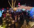 Bild: Familie Ritter/exb
Viele Besucher kamen, als die Familie Ritter das Weihnachtshaus Ernestgrün zum ersten Mal beleuchtete.