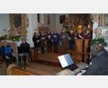 Bild: grm
Eine ansprechende Veranstaltung in der Pfarrkirche St. Ulrich in Michldorf war die Aufführung der „Heilichen Nacht aaf oberpfälzisch“ nach dem Original von Ludwig Thoma, umrahmt mit Chor und Instrumentalgruppe unter musikalischer Leitung von Luis Denz.