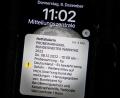 Bild: Oliver Berg/dpa
Eine Probewarnung, die über Cell Broadcasting versandt wurde, als Push-Nachricht auf einem Smartphone.