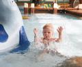 Bild: Gabi Schönberger
Bei 32 Grad Wassertemperatur haben die Kleinen im Babybecken der Weidener Thermenwelt viel Spaß.