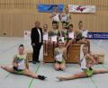 Bild: Julia Will/exb
Die erfolgreichen Mädchen der DJK 2002 Amberg mit Trainerin Olga Golcer bei der bayerischen Meisterschaft.