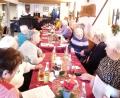 Bild: Christa Böhm/exb
Die Seniorenrunde Frohsinn beim gemütlichen Beisammensein.
