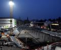 Bild: Stephan Huber
Bauarbeiten bei Fluchtlicht: Auf der Baustelle an der Regensburger Straße gab's am Mittwoch eine Nachtschicht.