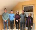 Bild: Landjugend Kondrau/exb
Die Führungsspitze der Landjugend Kondrau, (von links) Cedrik Legat, Paul Müller, Johanna Stark und Philipp Lenz, zusammen mit Gemeindereferentin Gertrud Hankl.