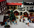 Bild: krb
Der Christkindlmarkt Neustadt in Miniatur und aus Lego-Steinen. Ein 41-jähriger Neustädter hat dieses Modell erschaffen.