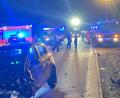 Bild: Kreisbrandinspektion Amberg-Sulzbach/KBI Hans Sperber
Insgesamt vier Verletzte gab es bei einem Unfall in der Silvesternacht auf der B 14 zwischen Neukirchen und Sulzbach-Rosenberg.