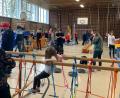 Bild: dob
Beim TV-Indoorspielplatz in der Eglseeturnhalle war Bewegung das A und O.