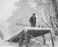 Archivbild: Archiv Siegfried Walter/exb
So sah die Skisprungschanze am Skihang im Bärnauer Ortsteil Altglashütte aus. Gestanden hat sie von 1933 bis 1946. Ihren Bau initiiert hatten Skisportler des Turnerbunds Weiden.