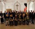 Bild: hmr
Zahlreiche ehrenamtlich tätige Persönlichkeiten und Sportler mit herausragenden Leistungen ehrte Bürgermeister Bernd Sommer beim traditionell gemeinsamen Neujahrsempfang von Kloster, Pfarreien und Stadt Waldsassen.