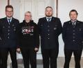 Bild: pi
Konstantin Völkl und Stephanie Stahl (von links) sind nun die Vorsitzenden der Feuerwehr Brünst. Weiter zur Vorstandschaft zählen Schriftführer Philipp Völkl und Kassier Tobias Nickl (weiter von links).
