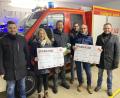 Bild: Norbert Kopp/exb
Das Bild zeigt (von links) zweiten Kommandanten Thorsten Prunhuber, Magdalena Bittner, ersten Vorsitzender Christian Stangl, zweiten Vorsitzender Markus Betz, Jochen Pfeiffer und ersten Kommandanten Marco Bittner.