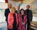 Bild: hm
Beim Neujahrsempfang der CSU Pfreimd ergriffen (von links) CSU-Vorsitzender Wolfgang Lotter, Frauen-Union-Vorsitzende Brigitte Hammer, Stadtratsfraktionssprecher Mirko Hägler, Zweite Bürgermeisterin Johanna Mertins und MdL Alexander Flierl das Wort.