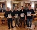 Bild: Brieftaubenzüchter/exb
Die Meister der RV Sulzbach-Rosenberg: (von links) Alfred Heinz, Rudi Späth, Ludwig Maul (Vorsitzender), Günter Späth, Hans Pirner und Martin Dotzler.