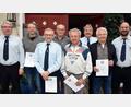 Bild: wku
Ehrungen gab es für (von links) Torsten Brunner, Hans Martin Grötsch, Hans Rüppel, Wolfgang Melchner, Georg Rüppel, Horst Pirner und Manfred Maier durch den Vorsitzenden Stefan Vogl.