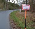 Bild: jr
Dieses Schild hängt bei Hundsbach.