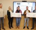 Bild: Stadt Tirschenreuth/exb
Franz Stahl (rechts), Stadtkämmerer und Bildungskoordinator Harald Eckstein sowie Kämmerei-Mitarbeiterin Eva Kastl (von links) gratulierten Anne Habedank (Mitte) und Christian Belter (Zweiter von rechts) zur Verleihung des Förderpreises.