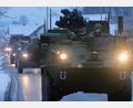 Bild: Wolfgang Steinbacher
So sah es am Donnerstagmorgen bei Seugast aus. Der Militärkonvoi schlängelte sich durch den Ort.