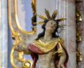 Bild: fdl
Sowohl am rechten Seitenaltar wie auch am Hochaltar der Ehenfelder Pfarrkirche steht eine Figur des heiligen Sebastian.