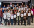 Bild: Armin Weigel/exb
Die Klasse 6a mit ihrer Lehrerin Elisabeth Schneider wurde für ihr eTwinning-Projekt „Happy Easter!“ mit dem silbernen deutschen eTwinning-Preis 2022 ausgezeichnet, der höchsten nationalen Würdigung.