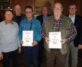 Bild: fnk
Ehrung beim Club Solidarität Sulzbach-Rosenberg: (von links) der kommissarische Vorsitzende Werner Kirschner, Landrat Richard Reisinger, Helmut Elefant, Stadtrat Hans-Jürgen Reitzenstein, Dieter Schlosser und Bürgermeister Michael Göth.