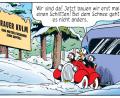 Bild: ©2023 Egmont Ehapa Media/Disney 
Donald Duck und seine Neffen auf dem Weg zum Rauen Kulm.