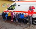 Bild: njn
Die Unterweisung in der Ersten Hilfe bei den Vorschulkindern des Regenbogenkindergartens übernahm BRK-Bereitschaftsleiter Sven Lehner.