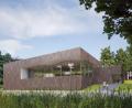 Grafik: studio gollwitzer architekten GmbH München
Der Entwurf der neuen Schwimmhalle in Neustadt.