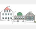 Bild: fks
Die Westansicht des geplanten Neubaus an der Bernsteiner Straße soll noch verändert werden: Im mittleren Bereich soll das Flach- durch ein Satteldach ersetzt werden.