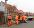 Bild: Werner Raschke, Stadt Amberg/exb
Mit dem Großhäcksler unterwegs: Die Amberger Stadtgärtnerei in Aktion.
