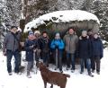 Bild: soj
Einige der Teilnehmer an der Wanderung des Fichtelgebirgsvereins zur Kösseine vor dem sogenannten Wackelstein.