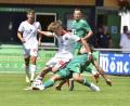 Bild: Hubert Ziegler
In der Sommervorbereitung gab es das Duell zwischen der DJK Ammerthal (rechts Sascha Luft) und der U19 des 1. FC Nürnberg (links Tim Janisch) schon einmal. Damals gewann der Club-Nachwuchs mit 3:1.