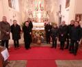 Bild: Pfarrei Mähring/exb
Tomás Holub, Bischof von Pilsen, besuchte mit dem Förderverein St. Anna die Wallfahrtskirche St. Anna bei Plan und die Pfarrkirche in Mähring.